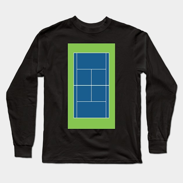 Tennis Court (Hard) Long Sleeve T-Shirt by dotbyedot